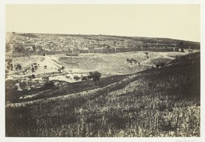 Jerusalén, desde el Monte de los Olivos, No.2, 1857 de Francis Frith