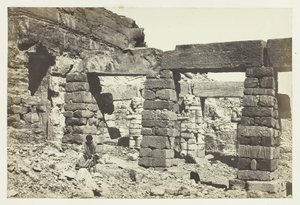 Pórtico del Templo de Cerf Hossayn, Nubia de Francis Frith