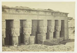 Pórtico del templo de Dendera de Francis Frith