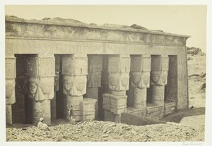 Pórtico del Templo de Dendera de Francis Frith