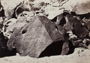 Inscripciones sinaíticas en Wadee El-Mukattab de Francis Frith