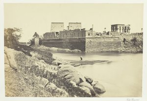 Extremo sur de la isla de Filé, 1857 de Francis Frith