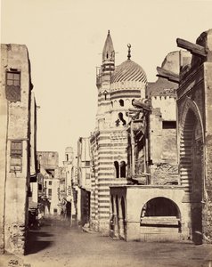 Vista de una calle de El Cairo de Francis Frith