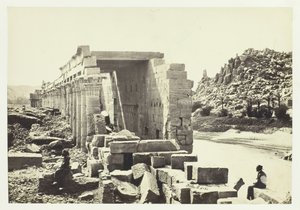La columnata, Isla de Filé de Francis Frith