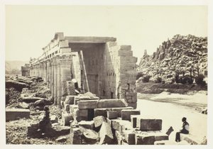 La columnata, Isla de Philæ de Francis Frith