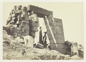 Pilón de granito, Tebas de Francis Frith