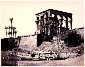 El templo hípetro, Filae de Francis Frith
