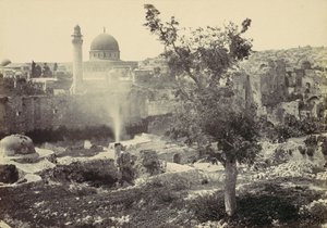 La Mezquita de Omar, Jerusalén, 1857 de Francis Frith
