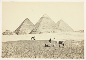 Las pirámides de El Giza, desde el suroeste, 1857 de Francis Frith