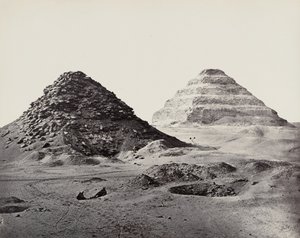 Las pirámides de Saqqara desde el noreste de Francis Frith
