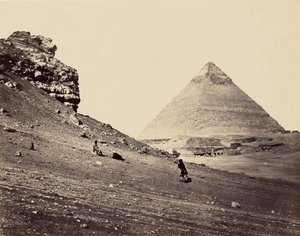 La segunda pirámide vista desde el sureste de Francis Frith