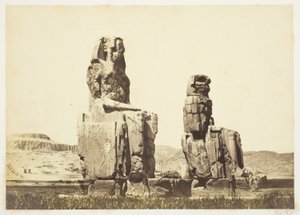 Las estatuas de Memnón de Francis Frith