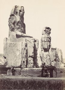 Las Estatuas de Memnón. Llanura de Tebas, 1857