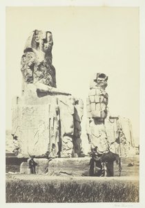 Las estatuas de Memnón, llanura de Tebas, 1857