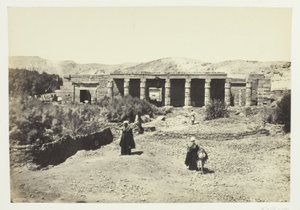 El Templo de Goorneh, Tebas de Francis Frith