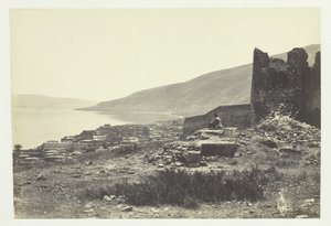 La Ciudad y el Lago de Tiberíades, desde el Norte, 1857 de Francis Frith