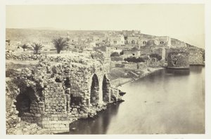 La ciudad y el lago de Tiberio, desde el sur
