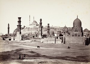 Tumbas en el cementerio meridional, El Cairo de Francis Frith
