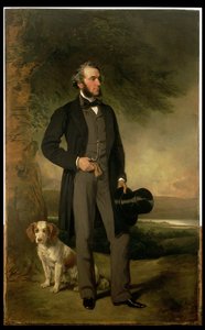 Retrato de John Hick Esq, JP, c.1861 de Francis Grant