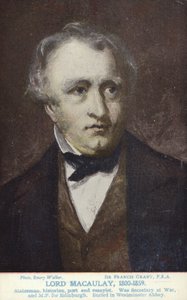 Thomas Babington Macaulay (1800-1859), político e historiador inglés