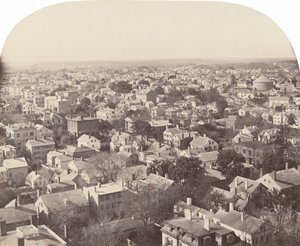 Mirando al noroeste desde Westminster Street, Providence, 1858-1860 de Francis Hacker