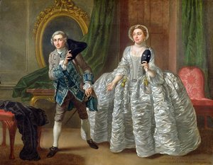 David Garrick y la Sra. Pritchard en 