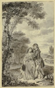 Ilustración de Roderick Random, por Tobias Smollett de Francis Hayman