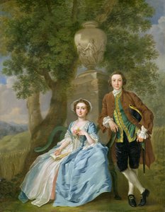 Retrato de George y Margaret Rogers, c.1748-50