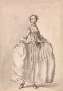 Figura de dama de pie de Francis Hayman