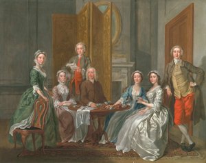 La familia Gascoigne, c.1740