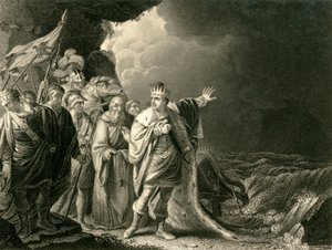 Canuto reprendiendo a sus Cortesanos, c. 1840