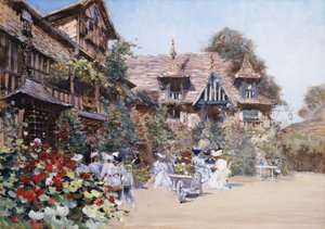 Almuerzo en la posada, 1881 de Francis Hopkinson Smith