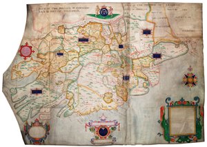 Provincia de Munster, Irlanda, c.1595 (vitela, lino) de Francis Jobson
