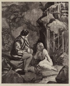 Undine revelándose al Caballero Huldbrand de Francis John Wyburd