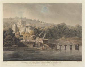 Castillo de Chepstow en el río Wye de Francis Jukes