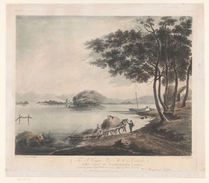Vista de Windermere Vista del lago Windermere (título sobre el objeto) de Francis Jukes