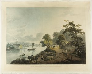 Vista de Hillbank en el Río Támesis cerca de Londres de Francis Jukes