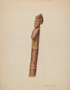 Cabeza o mango de bastón de Francis Law Durand