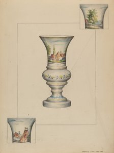 Jarrón encendedor de fuego de Francis Law Durand