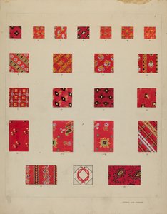 Parches acolchados impresos de Francis Law Durand
