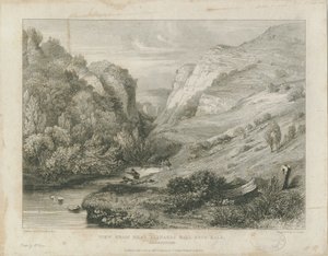 Dovedale - paisaje (grabado)