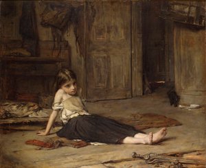 Caras en el fuego de Francis Montague Holl