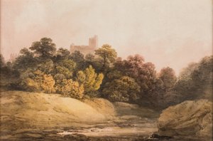 Paisaje, c.1840 (acuarela sobre papel)