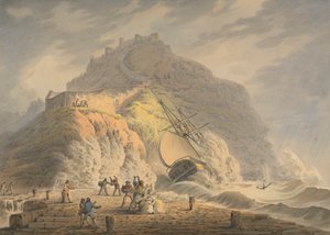 Scarborough: Naufragio al pie del acantilado del castillo