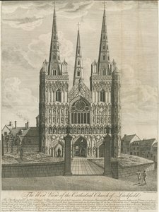 Catedral de Lichfield - Frente Oeste de Francis Perry