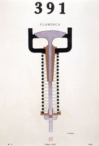 Portada de "391" de Picabia (1879-1953), n° 3 de 01/03/1917 (litografía)