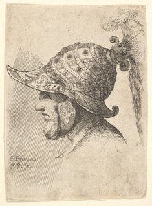 Cabeza con casco de Francis Place