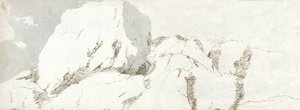 Parte de Pembrokeshire, c.1678 (acuarela y tinta marrón sobre papel) de Francis Place
