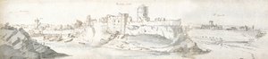 Castillo de Pembroke, c.1678 (acuarela y tinta marrón sobre papel)