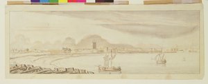 Vista de Hull (aguada de pluma y tinta sobre papel) de Francis Place